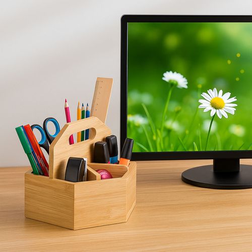 Grand Pot à Crayons Rotatif