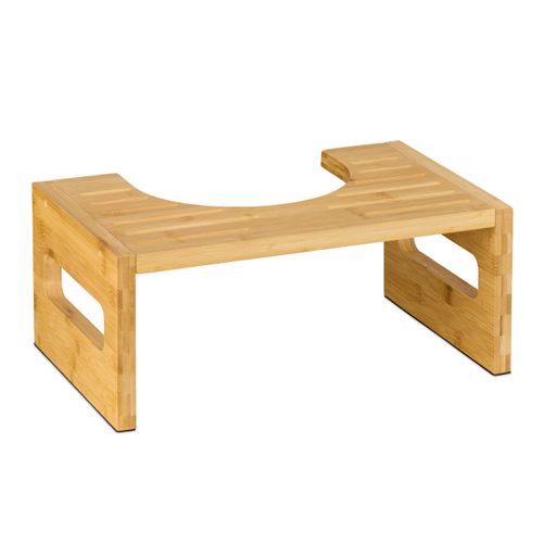 Repose-pied De Toilette En Bambou
