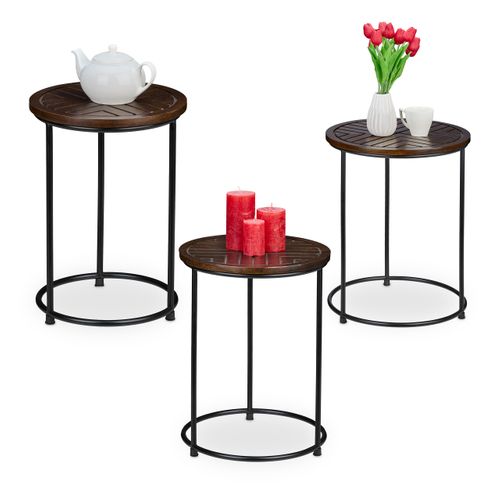 Table D'appoint En Lot De 3