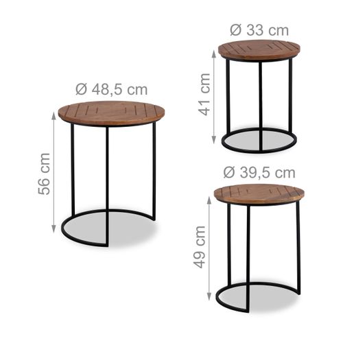 Table D'appoint En Lot De 3