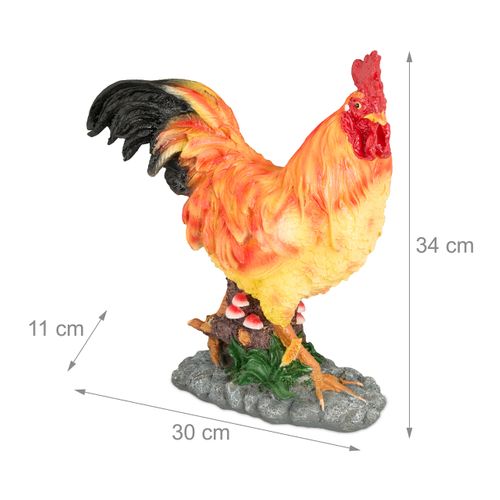 Superbe Coq En Polyrésine