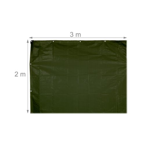 Bâche Verte 140g/m², 3 Pièces