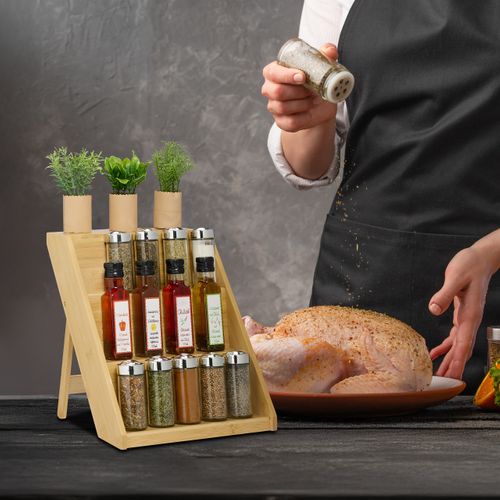 Étagère à Épices En Bambou