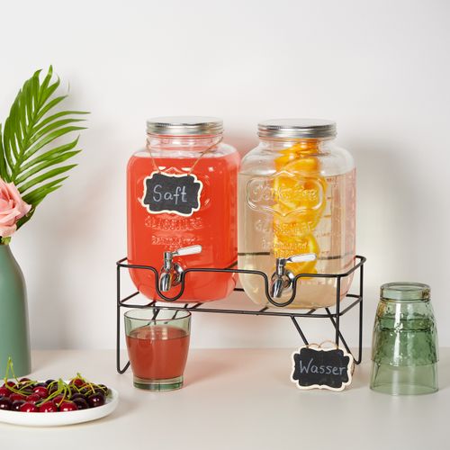 2 Distributeurs De Boisson Avec Support