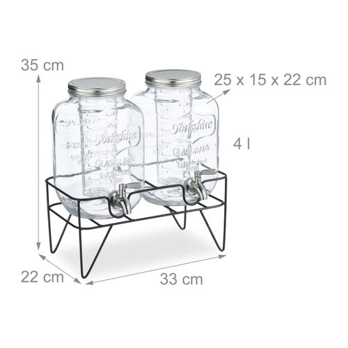 2 Distributeurs De Boisson Avec Support