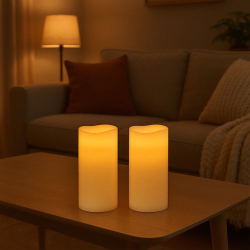 Bougies LED Flamme Sans Lot De 2