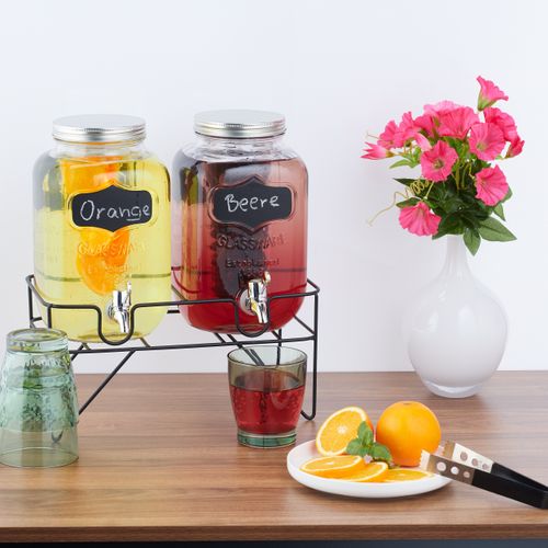 2 Distributeurs De Boisson Avec Support