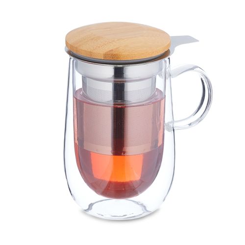 Tasse De Thé Avec Couvercle Et Infuseur