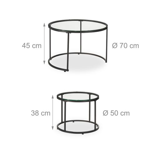 Table D'appoint En Lot De 2