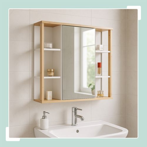 Armoire De Toilette En Bambou