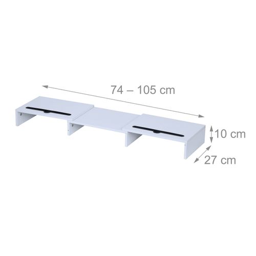 Support Pour 2 Écrans, Blanc
