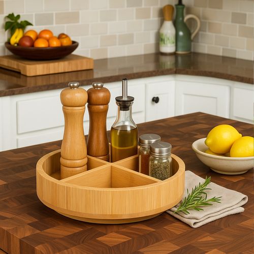 Plateau Tournant Bambou