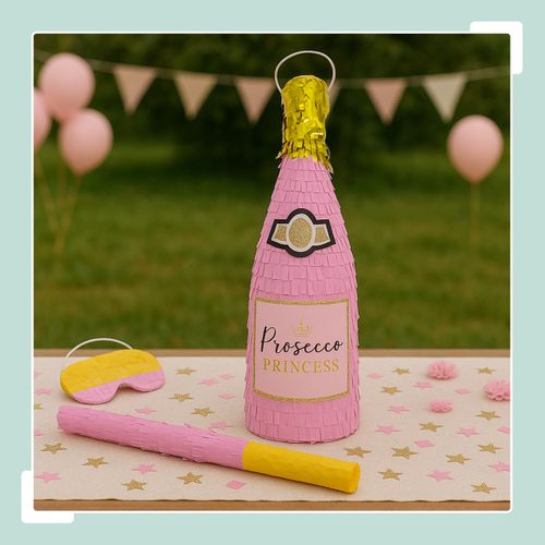 Kit Pinata Champagne : Bâton et Masque