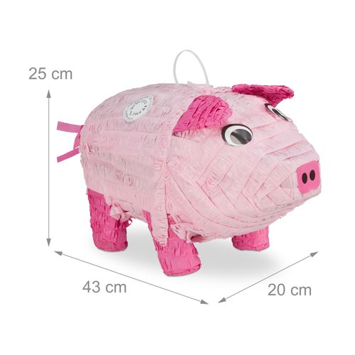 Ensemble Pinata Cochon Avec Bâton