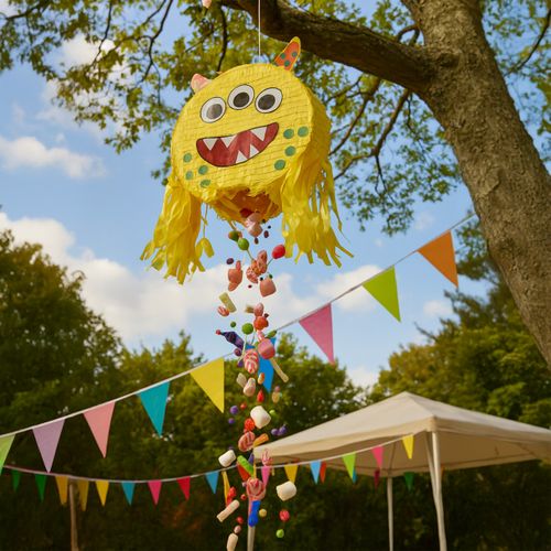 Ensemble Pinata Monstre Avec Bâton.