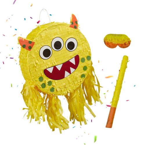 Ensemble Pinata Monstre Avec Bâton.