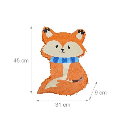 Set Piñata Renard Avec Bâton Et Masque