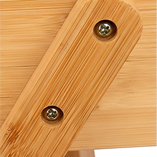 Étagère à Fruits En Bambou Deux Niveaux