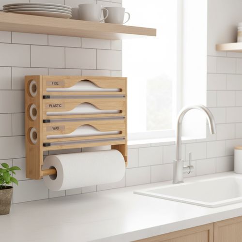 Support Mural Pour Rouleaux De Cuisine