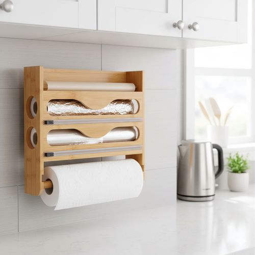 Support Mural Pour Rouleaux De Cuisine