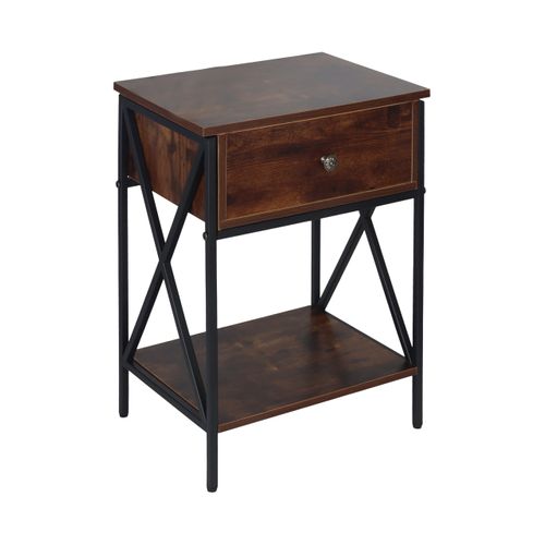 Chevet Industriel Tiroir et Étagère