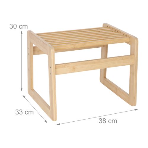 Tabouret De Bain En Bambou