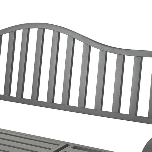 Banc De Jardin Avec Table Anthracite