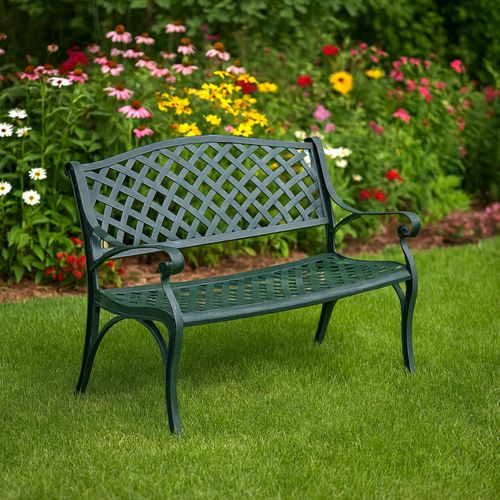 Banc De Jardin Vintage Noir-vert