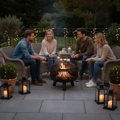 Brasero Avec Protection Et Tisonnier