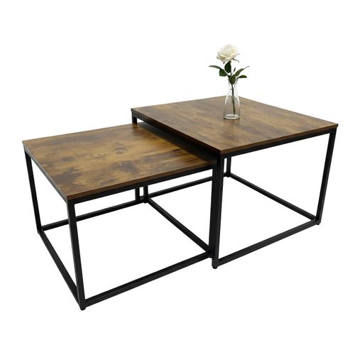 Lot De 2 Tables Gigognes Industrielles