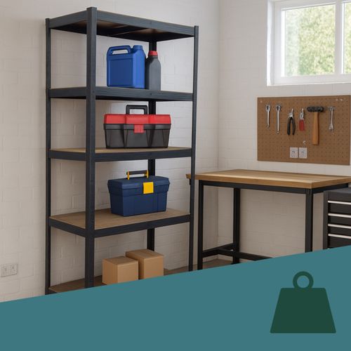 Étagère Lourde 875 Kg, Style Industriel