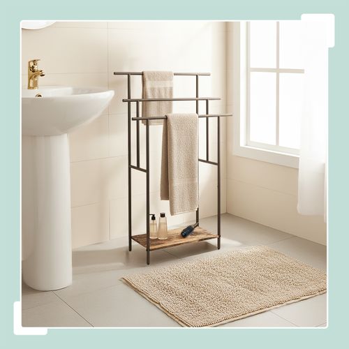 Porte-serviettes Industriel Avec Étagère