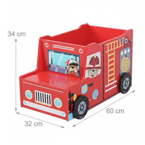 Coffre à Jouets «pompiers»