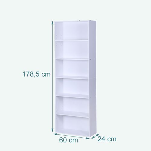 Étagère à Livres, Plateaux Réglables