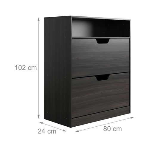 Meuble à Chaussures Basculant Ouvert