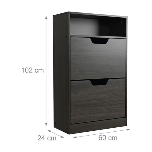 Meuble à Chaussures Basculant Ouvert