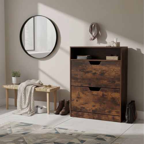 Meuble à Chaussures Basculant Ouvert