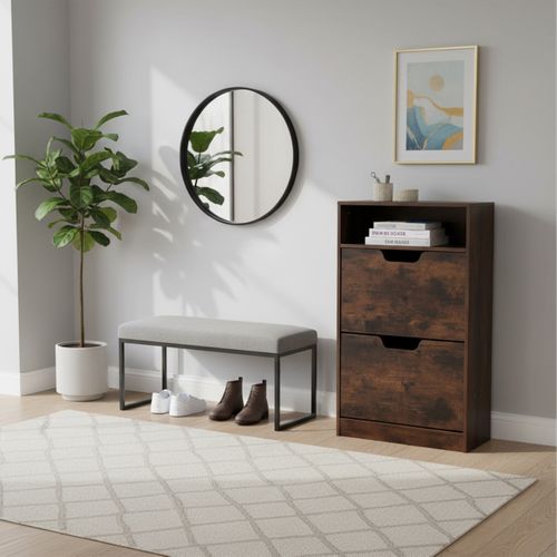 Meuble à Chaussures Basculant Ouvert