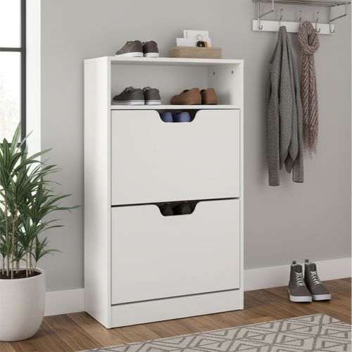 Meuble à Chaussures Basculant Ouvert