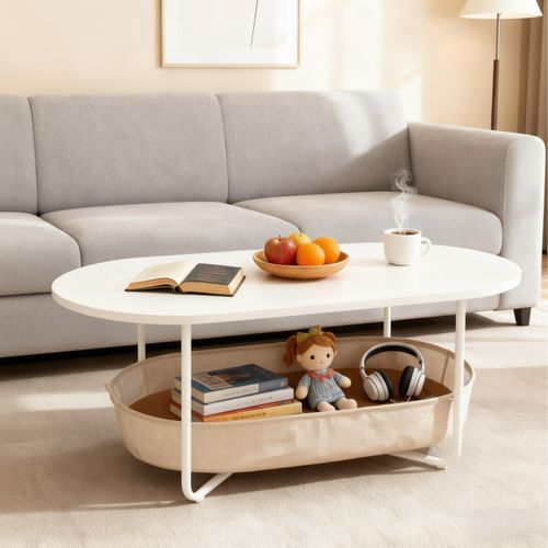 Table Basse Ovale Avec Panier