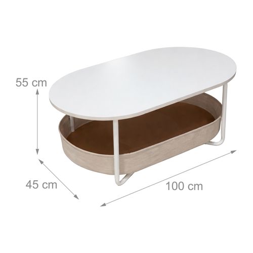 Table Basse Ovale Avec Panier