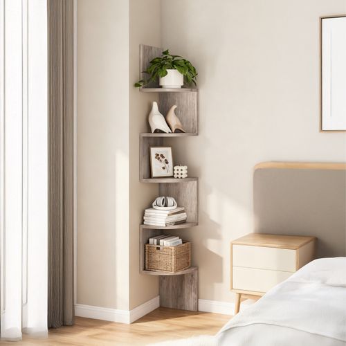 Étagère D'angle 5 Niveaux