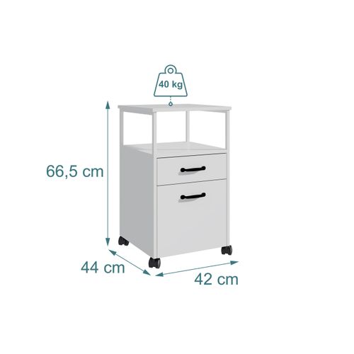 Caisson à Roulettes 2 Tiroirs