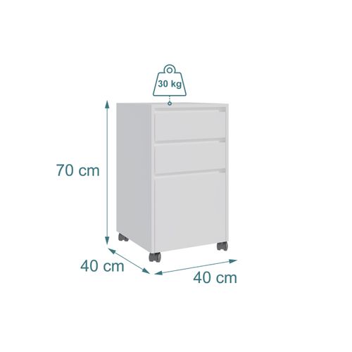 Caisson à Roulettes 3 Tiroirs