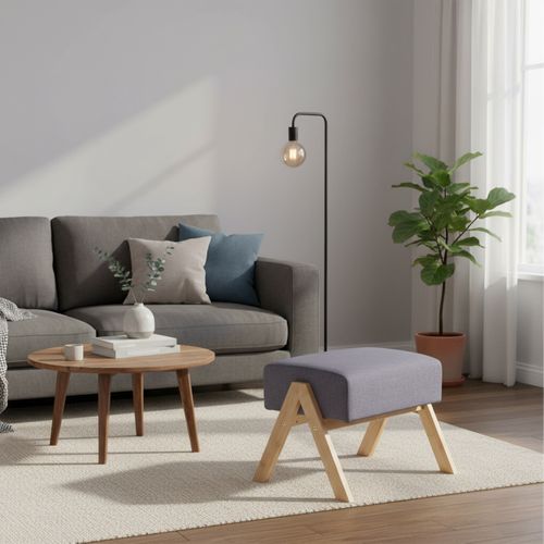 Repose-pieds Bambou et Tissu