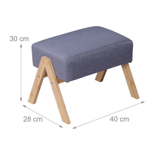 Repose-pieds Bambou et Tissu