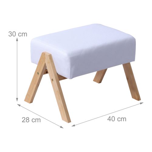 Repose-pieds Bambou et Tissu