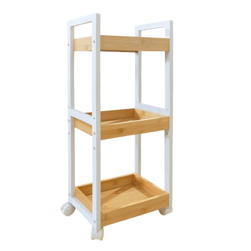 Chariot En Bambou 3 Étagères