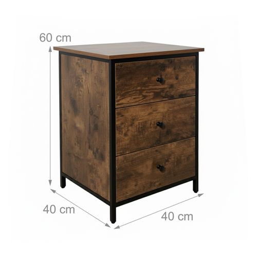 Table De Nuit Avec 3 Tiroirs