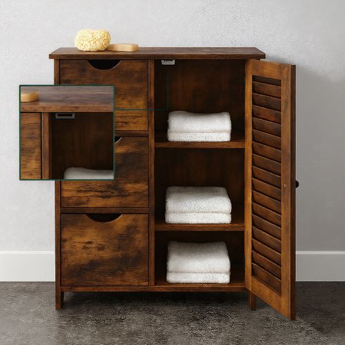 Armoire De Salle De Bain à 3 Tiroirs